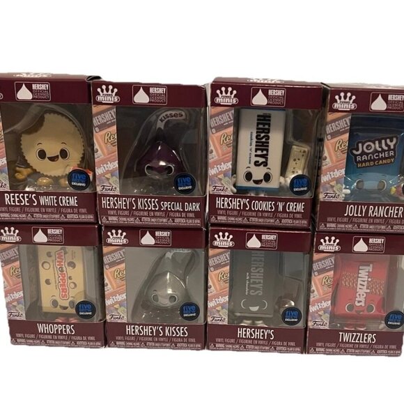NEW Set of 8 Hershey’s Chocolates & Candies Funko Minis Figures * Collectible - Picture 1 of 10